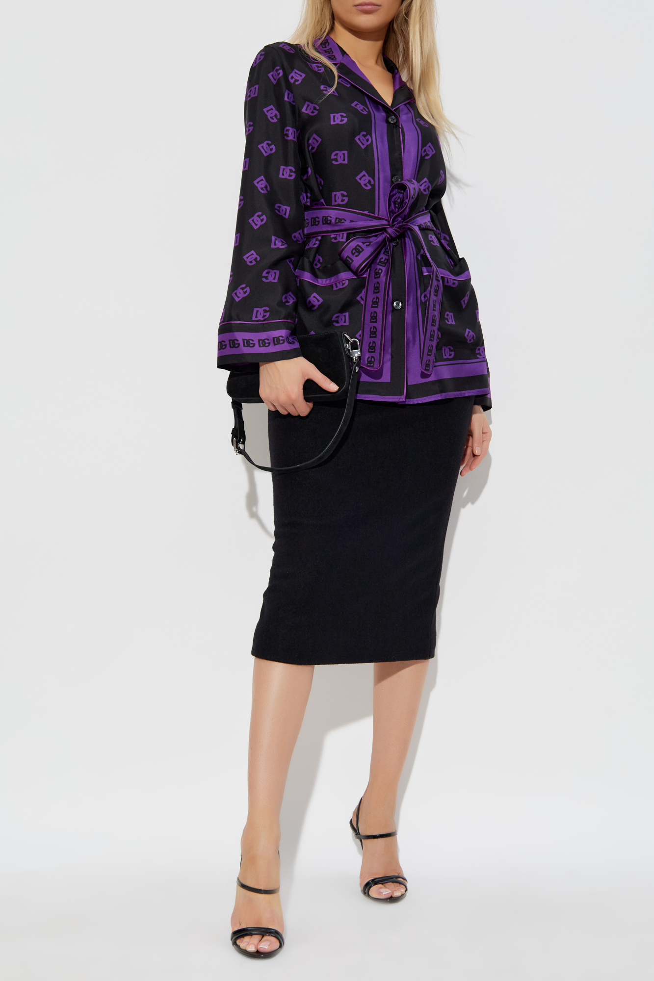 DOLCE&GABBANA シルク Printed silk twill scarf in multicoloured - Dolce Gabbana